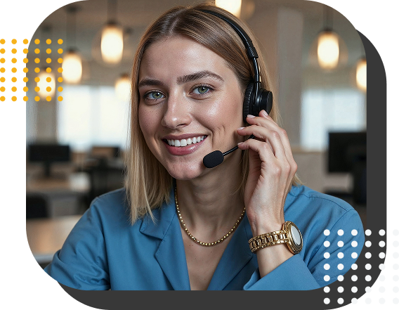 Especialista atendendo