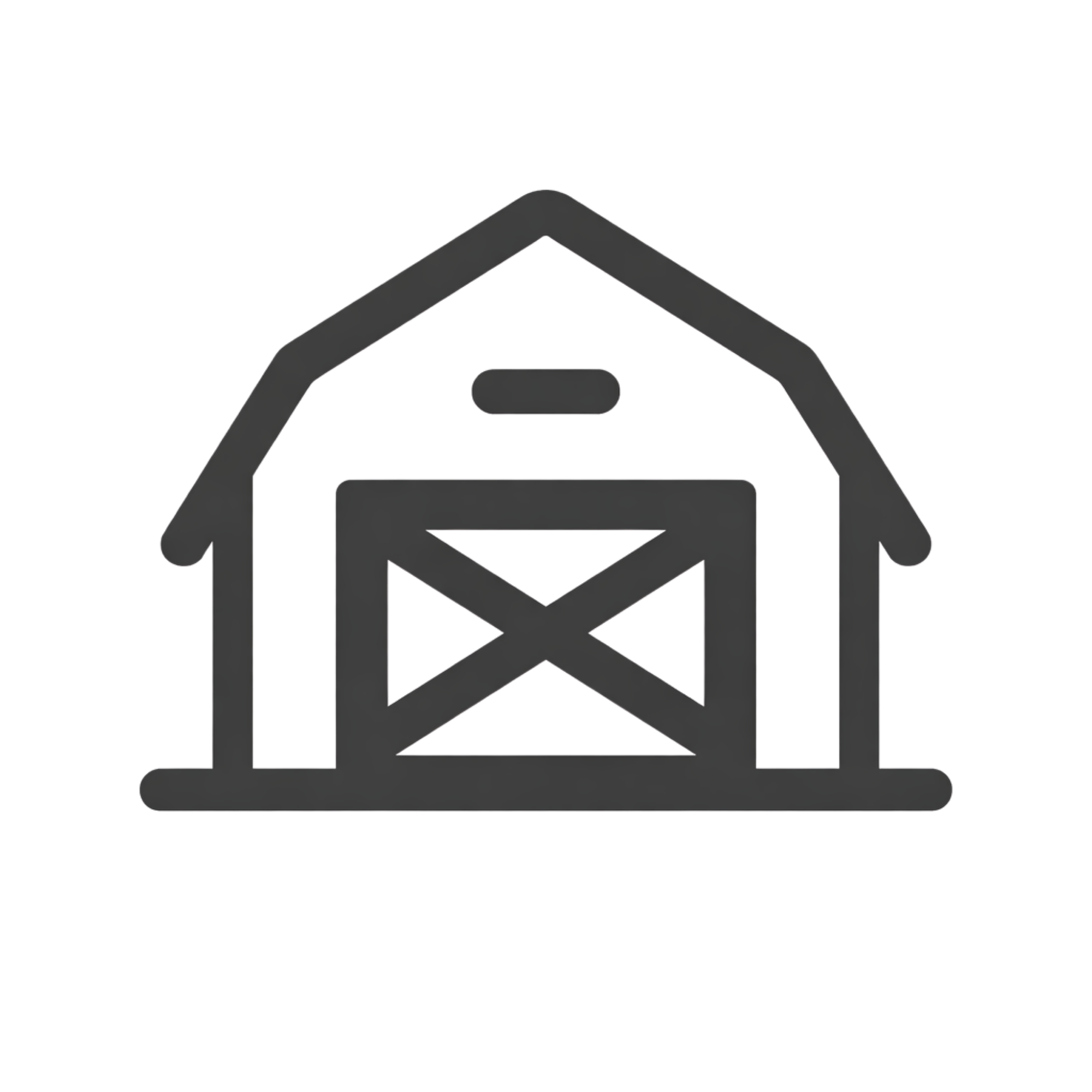 Ícone de casa com sinal